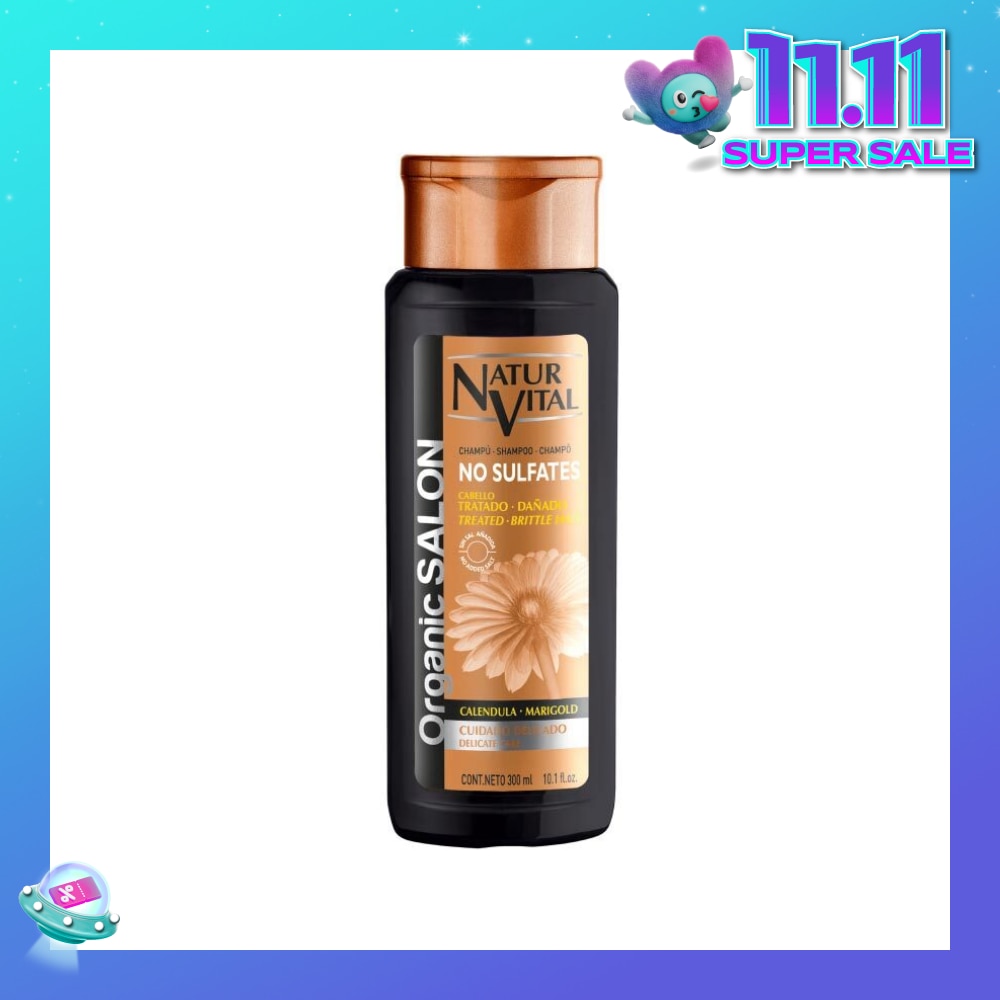 Oranic Salon No Sulfate Delicate Care Shampoo (Suitable For Dry & Damaged Hair & Sensitive Scalps) 300ml