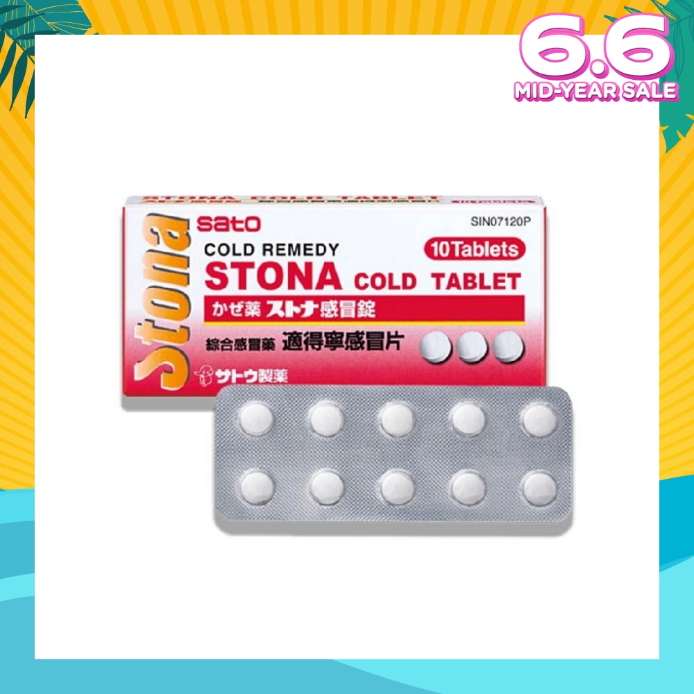 Stona Cold Tablets (Relief Of Headache, Minor Muscular Aches, Pains And Fever Due To Cold Or Flu) 10s