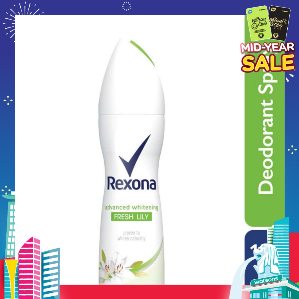Rexona Advanced Whitening Fresh Lily Deodorant Spray 150ml