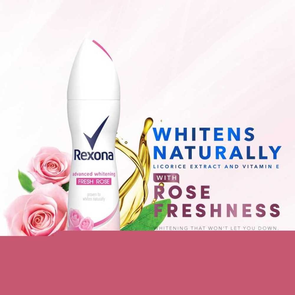 Advanced Whitening Deodorant Spray Fresh Rose 150ml