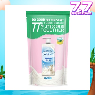WATSONS Goat Milk Scented Cream Body Wash Refill Pack (Softening & Moisturising, Dermatologically Tested) 900ml