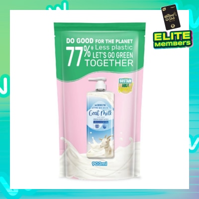 WATSONS Goat Milk Scented Cream Body Wash Refill Pack (Softening & Moisturising, Dermatologically Tested) 900ml