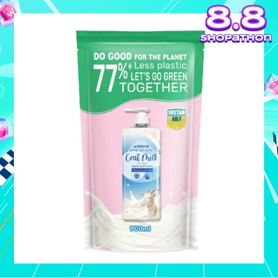 WATSONS Goat Milk Scented Cream Body Wash Refill Pack (Softening & Moisturising, Dermatologically Tested) 900ml
