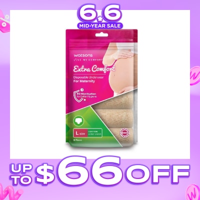 WATSONS - Extra Comfort Disposable Maternity Underwear for Ladies Size L (Cotton, Dermatologically Tested) 5s