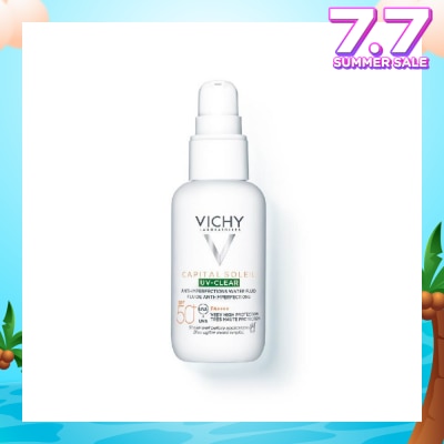 VICHY Capital Soleil UV Clear Sunscreen SPF50+ (For Oily And Acne Prone Skin) 40ml (Expiry: Feb`2026)