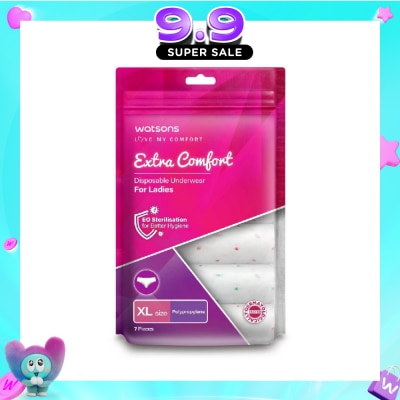 WATSONS - Extra Comfort Disposable Underwear for Ladies Size XL (Polypropylene, Dermatologically Tested) 7s image