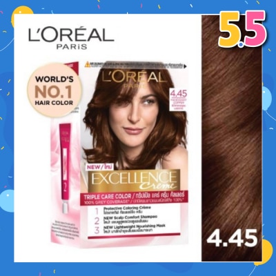 L'OREAL PARIS EXCELLENCE Crème Mahagony Copper Brown #4.45 1 Box