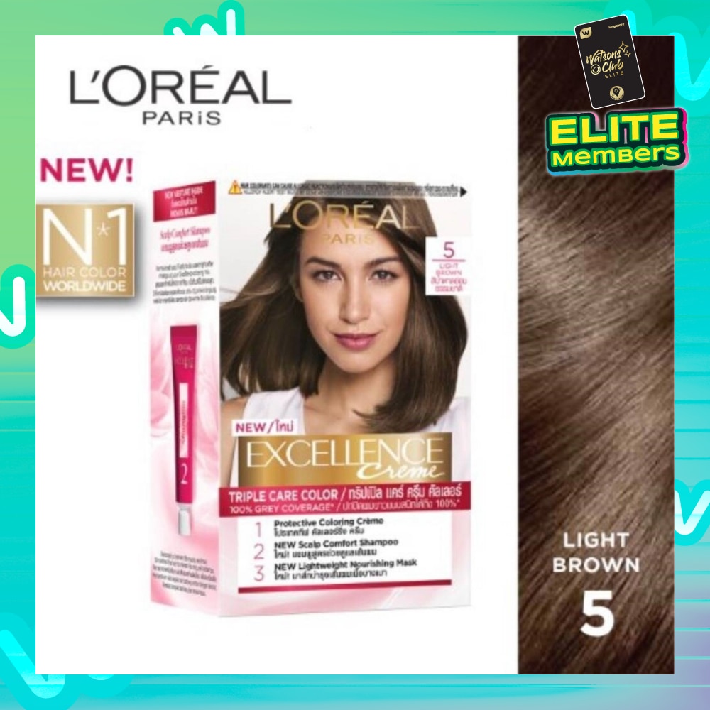 Créme Hair Colour #5 Natural Light Brown (100% Grey Coverage for Rich, Radiant Colour) 1s