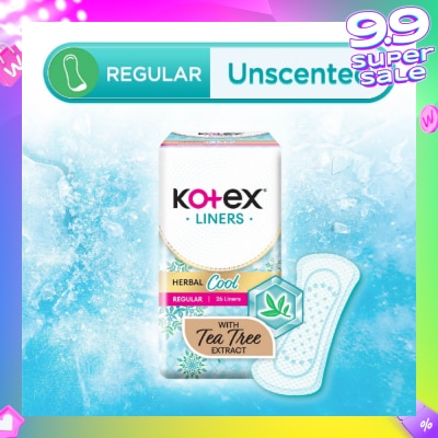 KOTEX Herbal Cool Regular Unscented 26s