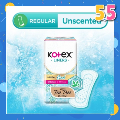 KOTEX Herbal Cool Regular Unscented 26s