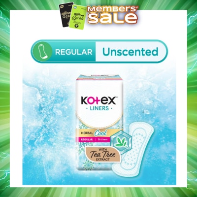 KOTEX - Herbal Cool Regular Unscented 26s