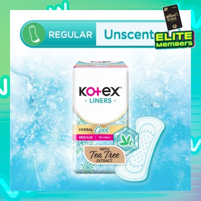 KOTEX Herbal Cool Regular Unscented 26s