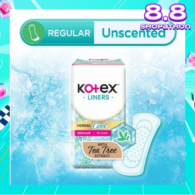 KOTEX Herbal Cool Regular Unscented 26s
