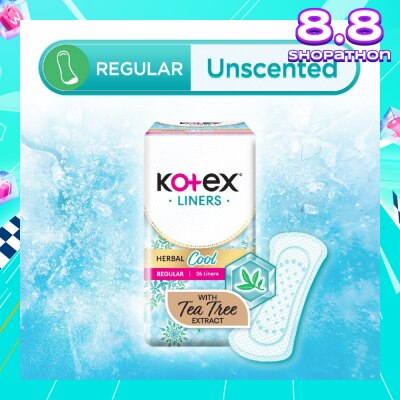 KOTEX Herbal Cool Regular Unscented 26s