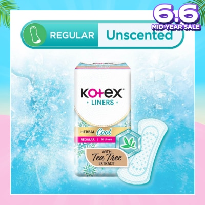 KOTEX Herbal Cool Regular Unscented 26s