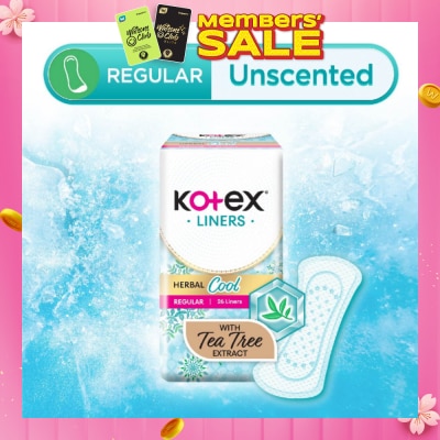 KOTEX Herbal Cool Regular Unscented 26s
