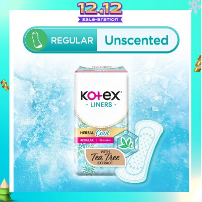 KOTEX Herbal Cool Regular Unscented 26s