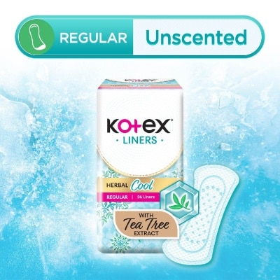 KOTEX Herbal Cool Regular Unscented 26s