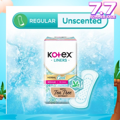 KOTEX Herbal Cool Regular Unscented 26s