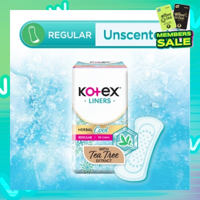 KOTEX Herbal Cool Regular Unscented 26s