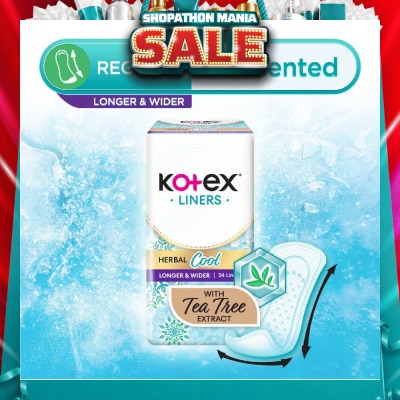 KOTEX - Herbal Cool Long & Wide Unscented 24s