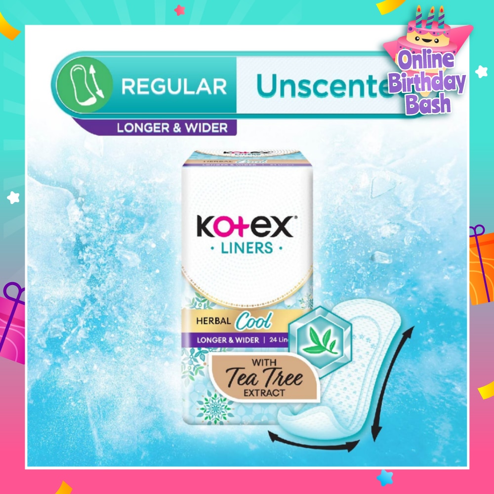 Herbal Cool Long & Wide Unscented 24s