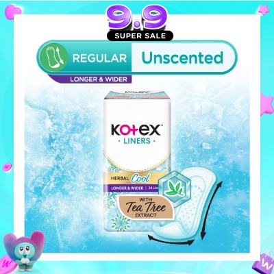 KOTEX - Herbal Cool Long & Wide Unscented 24s image