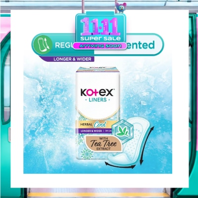 KOTEX Herbal Cool Long & Wide Unscented 24s image