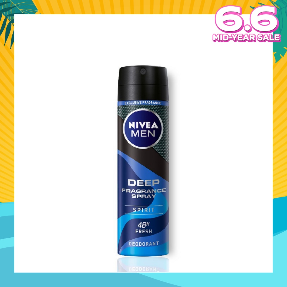 Men Deep Fragrance Spray (Spirit) Perfumed Deodorant 150ml
