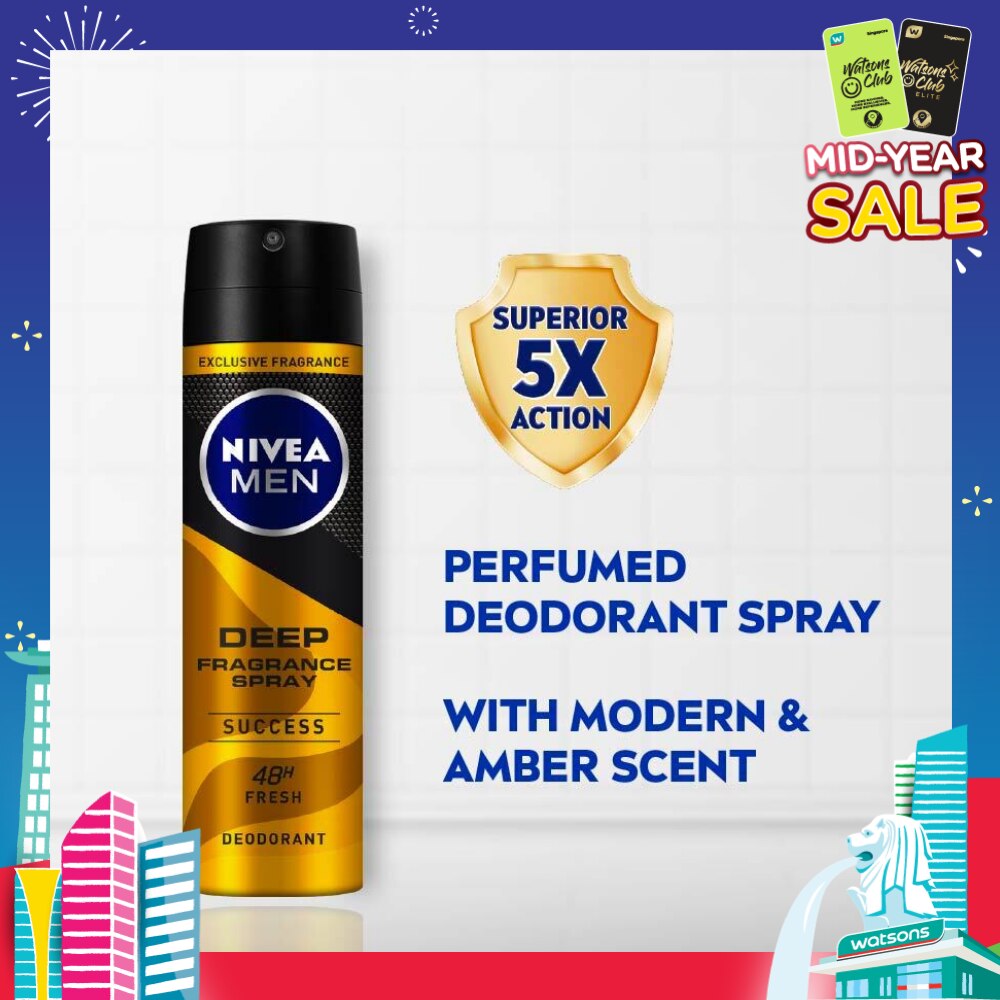 Men Deep Fragrance Spray (Success), Perfumed Deodorant 150ml