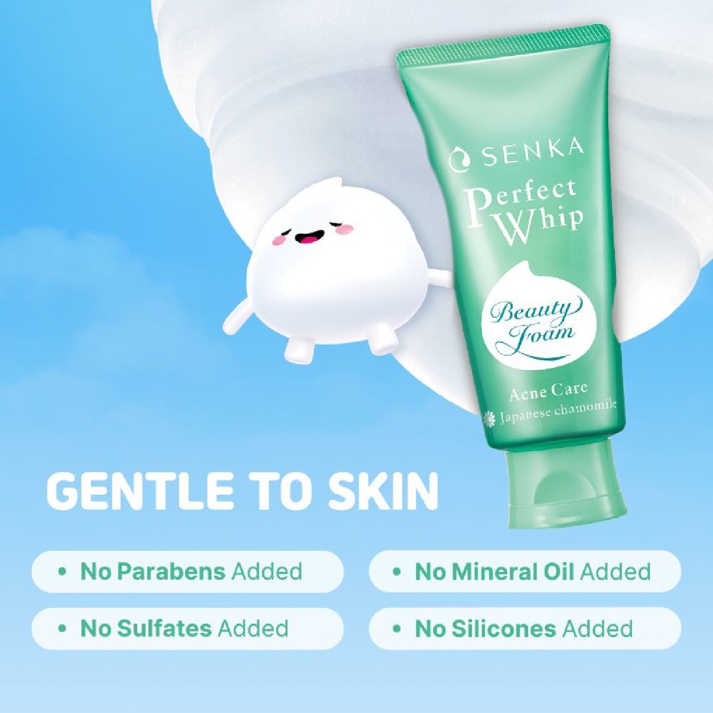 Perfect Whip Acne Care Beauty Foam Facial Cleanser 100g image