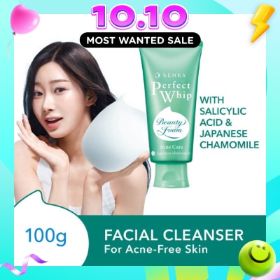 SENKA Perfect Whip Acne Care Beauty Foam Facial Cleanser 100g image