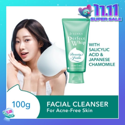 SENKA Perfect Whip Acne-Care Beauty Foam Facial Cleanser 100g