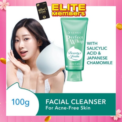 SENKA Perfect Whip Acne-Care Beauty Foam Facial Cleanser 100g