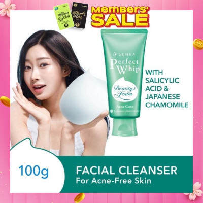 SENKA Perfect Whip Acne-Care Beauty Foam Facial Cleanser 100g