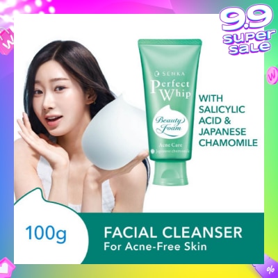 SENKA Perfect Whip Acne-Care Beauty Foam Facial Cleanser 100g