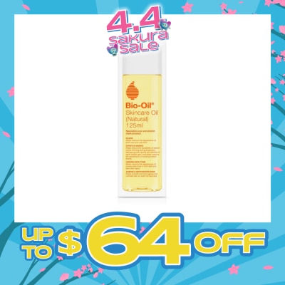 BIO-OIL - Skincare Oil (Natural) Hydrate Dry, Damaged Skin While Healing Scars, Stretch Marks 125ml