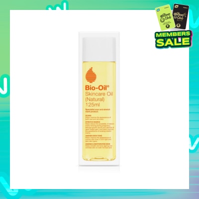 BIO-OIL Skincare Oil (Natural) Hydrate Dry, Damaged Skin While Healing Scars, Stretch Marks 125ml