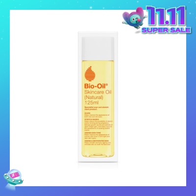 BIO-OIL Skincare Oil (Natural) Hydrate Dry, Damaged Skin While Healing Scars, Stretch Marks 125ml