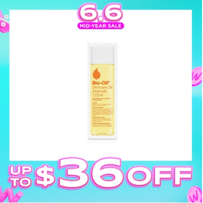 BIO-OIL - Skincare Oil (Natural) Hydrate Dry, Damaged Skin While Healing Scars, Stretch Marks 125ml