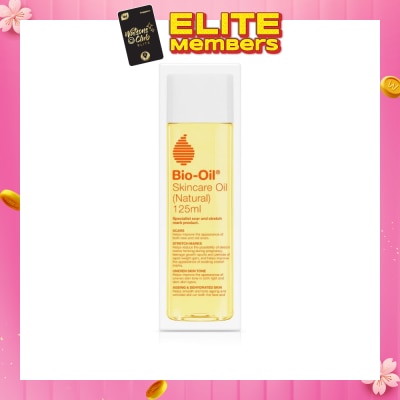 BIO-OIL Skincare Oil (Natural) Hydrate Dry, Damaged Skin While Healing Scars, Stretch Marks 125ml