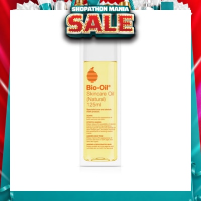 BIO-OIL - Skincare Oil (Natural) Hydrate Dry, Damaged Skin While Healing Scars, Stretch Marks 125ml