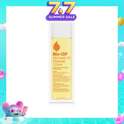 BIO-OIL - Skincare Oil (Natural) Hydrate Dry, Damaged Skin While Healing Scars, Stretch Marks 125ml