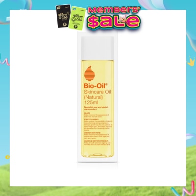 BIO-OIL - Skincare Oil (Natural) Hydrate Dry, Damaged Skin While Healing Scars, Stretch Marks 125ml
