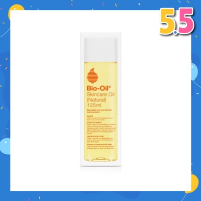 BIO-OIL Skincare Oil (Natural) Hydrate Dry, Damaged Skin While Healing Scars, Stretch Marks 125ml