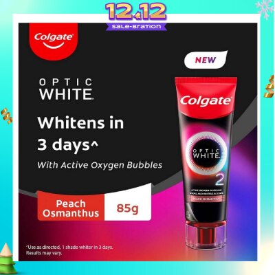 COLGATE Optic White O2 Peach Osmanthus 85g