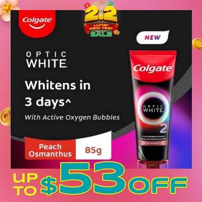 COLGATE Optic White O2 Peach Osmanthus 85g