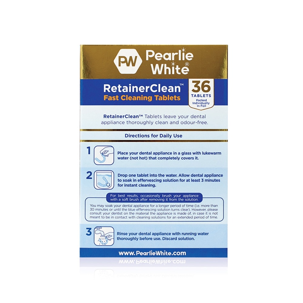 Retainerclean Fast Cleaning Tablets (Used Daily To Thoroughly Cleanse Dental Appliances) 36s