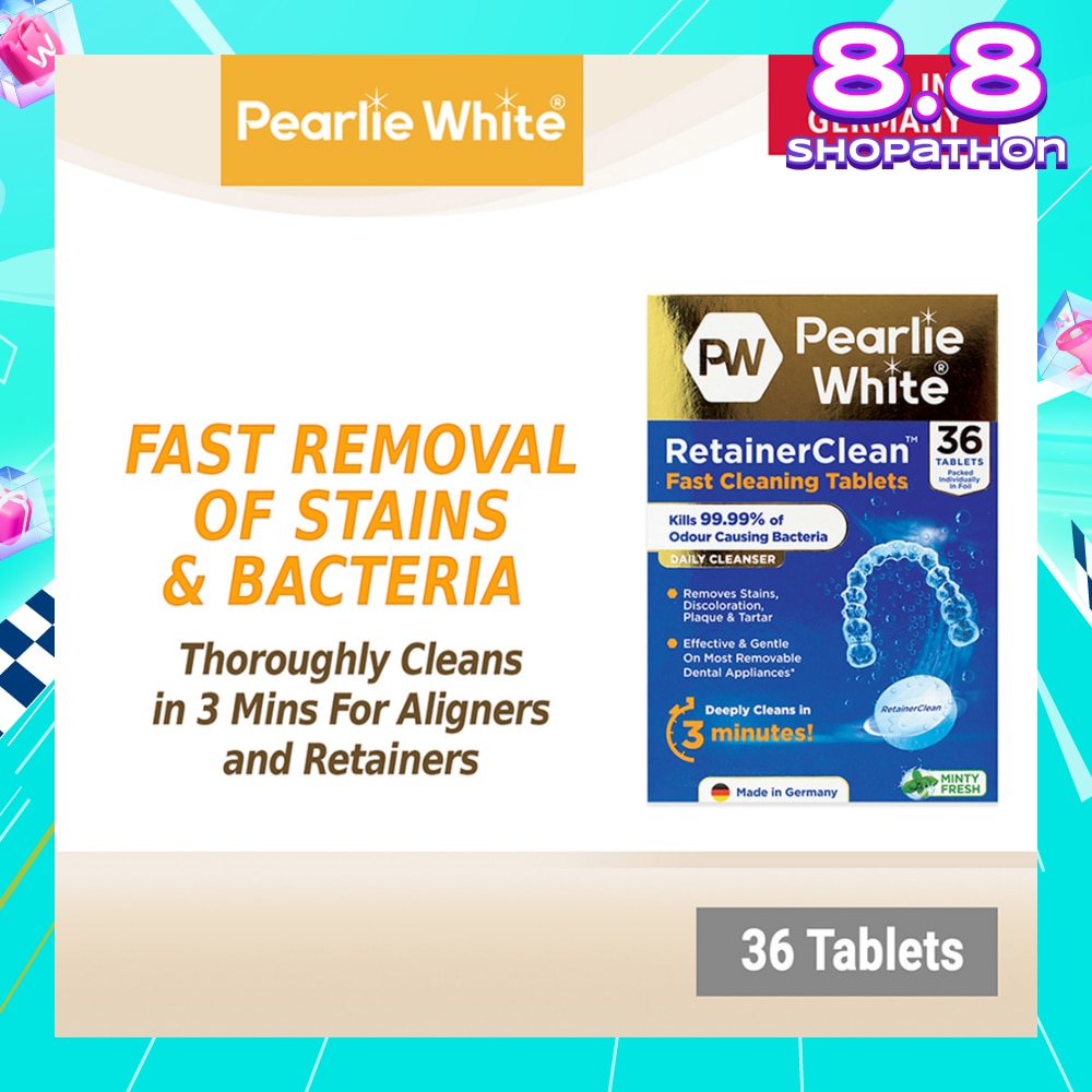 Retainerclean Fast Cleaning Tablets (Used Daily To Thoroughly Cleanse Dental Appliances) 36s