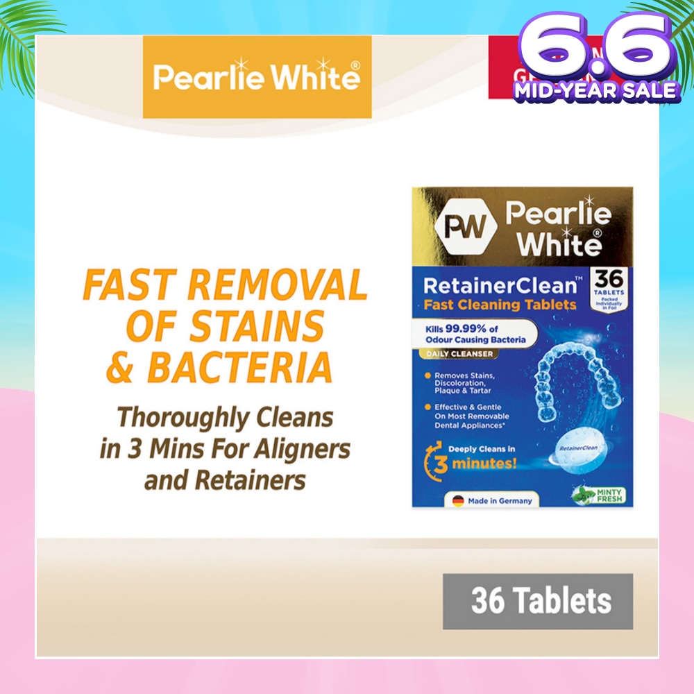 Retainerclean Fast Cleaning Tablets (Used Daily To Thoroughly Cleanse Dental Appliances) 36s